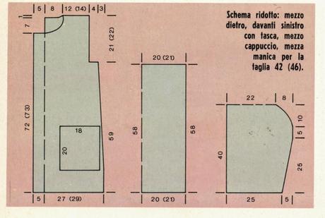 Lavori con l'uncinetto: Montgomery di lana realizzato con l'uncinetto