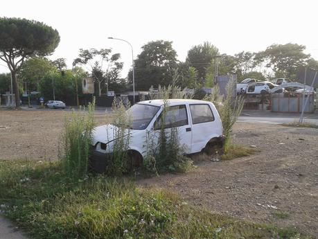 Ancora foto dall'area di Via Palmiro Togliatti. Un degrado quasi cinematografico, nel senso che la zona sempra un set dell'orrore