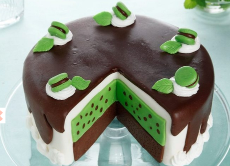 Torta cioccolato e menta