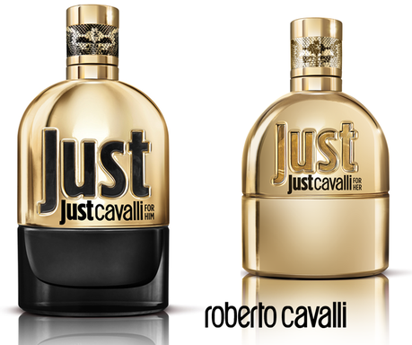 Roberto Cavalli, Just Gold for Her & for Him Fragrances - Preview