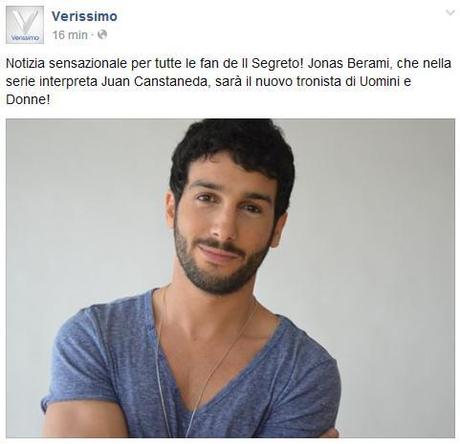 Jonas Berami è il nuovo tronista