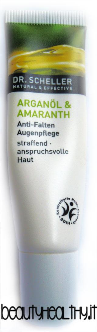 dr. scheller contorno occhi antirughe argan amaranto