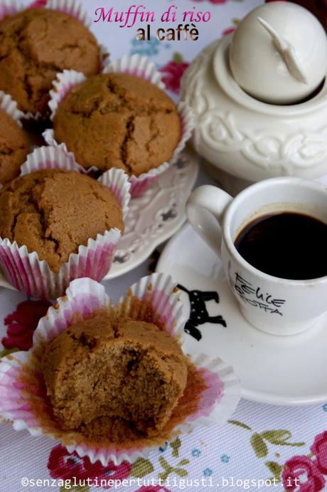 Muffin di riso al caffè senza glutine