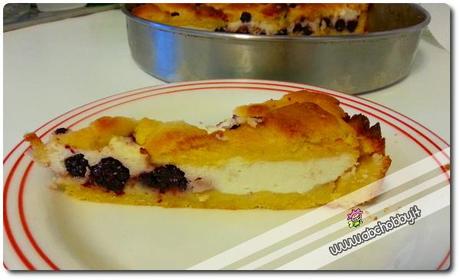 Crostata di ricotta e more