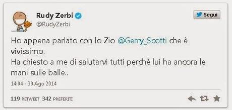 Gerry Scotti dato per morto in costume è risorto