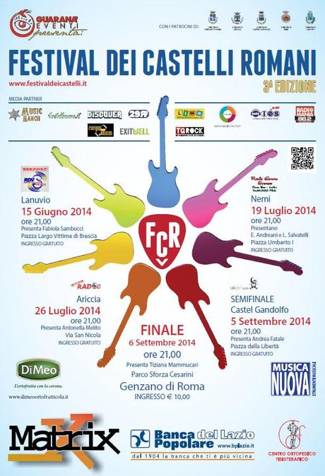 Festival Dei Castelli Romani 2014, tutto pronto per semifinale e finalissima!!