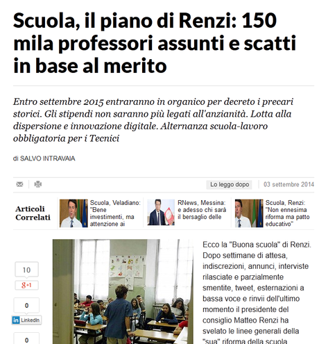 Le riforme della scuola