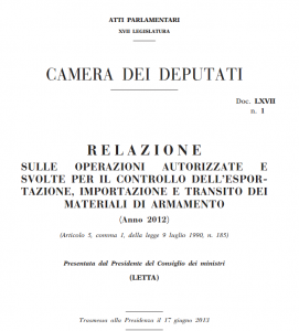 Italia, signora della guerra. Tutti i dati sul commercio d’armi (aggiornato 2014)