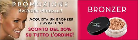 Promozione VanityLovers beauty e-commerce: acquista un bronzer e avrai uno sconto 20% su tutti i tuoi acquisti!