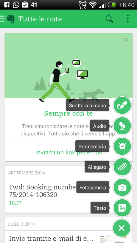 Evernote per Android cambia veste grafica!