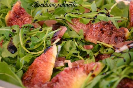 Insalata rucola e fichi per l'anteprima a Bordighera....