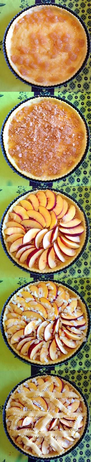 Crostata alle Mandorle con Amaretti e Nettarine di Romagna