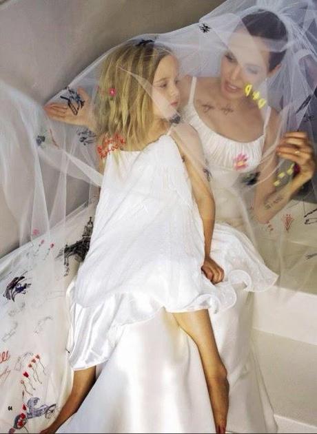L'abito da sposa di Angelina Jolie