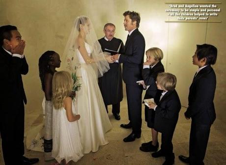L'abito da sposa di Angelina Jolie