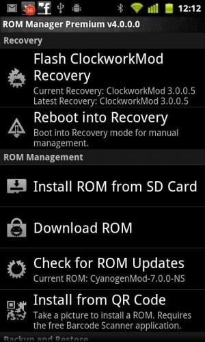ROM Manager - ROM XtrMIUI V3