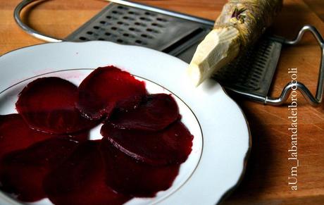 carpaccio di rapa rossa