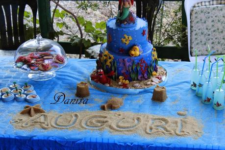 Torta Sirenella e sweet table a tema, per la mia principessa