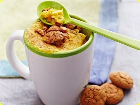 Mugcake alla zucca e amaretti