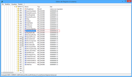 Regedit - ListviewShadow - Windows