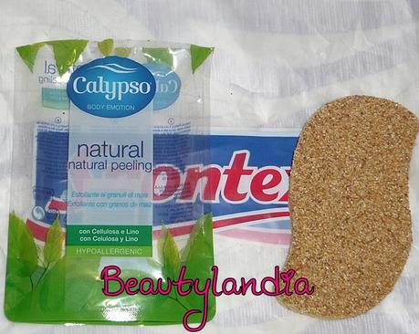 CALYPSO - Spugne per il corpo Natural Love, Natural Peeling, Natural Massage, Natural Gommage -