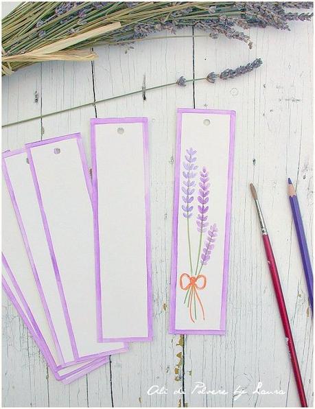 Segnalibro con lavanda