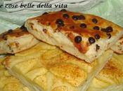 Focaccia dolce alle mele gocce cioccolato