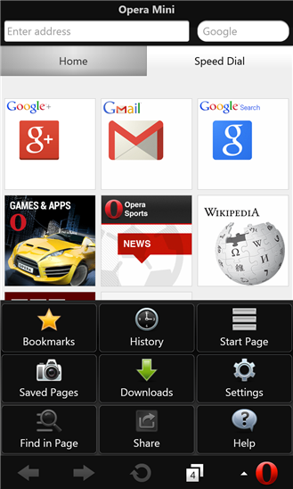  OPERA MINI (beta) disponibile per Windows Phone!