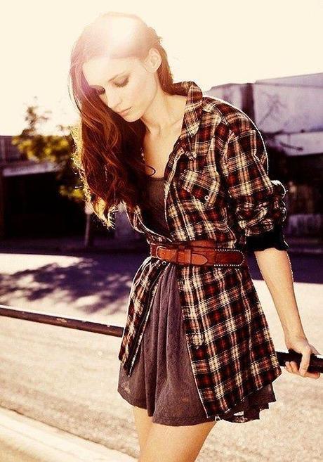 In plaid I believe… plaid-shirt