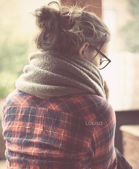 In plaid I believe… plaid-shirt