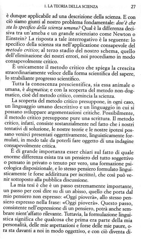 Karl R. Popper, Tutta la vita è risolvere problemi. Scritti sulla conoscenza, la storia e la politica, Rusconi 1996, p. 25-29 e 35-41