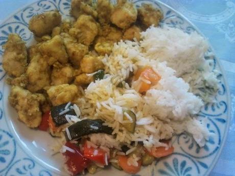 POLLO AL CURRY CON VERDURE