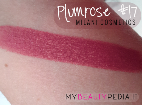 Plumrose di Milani Cosmetics, il mio rossetto TOP [recensione, swatches]