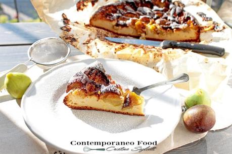 torta ai fichi yogurt greco 1 contemporaneo food Torta di fichi e yogurt greco al profumo di fiori darancio  e subito si parlò di dolci armonie 