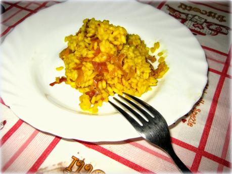 RISOTTO CON ZAFFERANO E SPECK