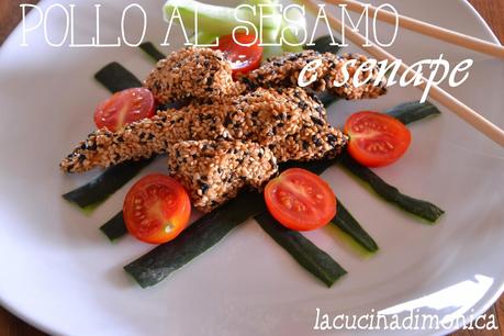 pollo al sesamo e senape