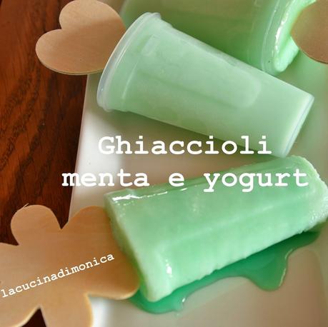 Ghiaccioli alla  menta e yogurt