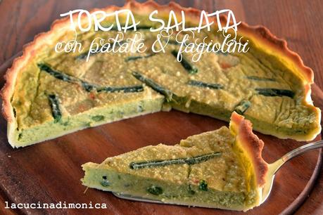 torta salata con patate & fagiolini