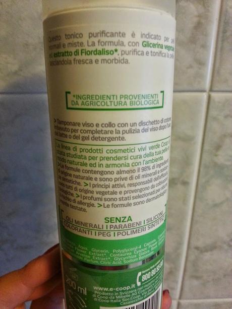 SKIN-CARE VIVIVERDE COOP: review tonico e latte detergente!