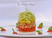 Insalata polpa granchio pomodoro,ananas sedano