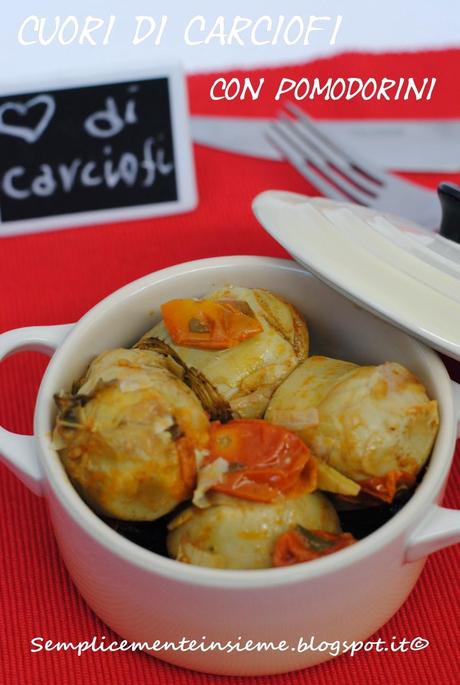 Cuori di carciofi al pomodoro fresco