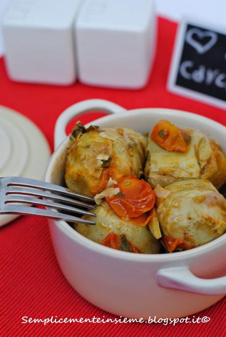 Cuori di carciofi al pomodoro fresco