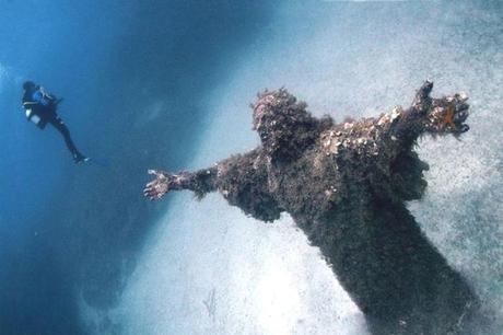 Il Cristo degli abissi, Camogli, ideato da Duilio Marcante