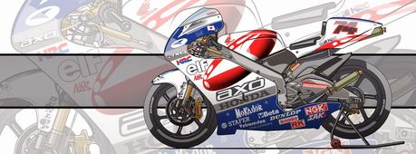 Motorcycle Art - Honda NSR 250 GP 2000 by Evan DeCiren