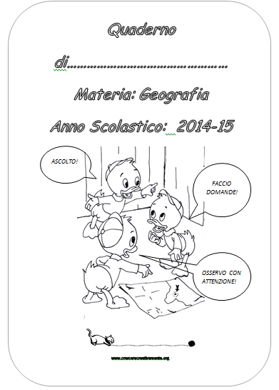 Le copertine utili per i quaderni della scuola Primaria