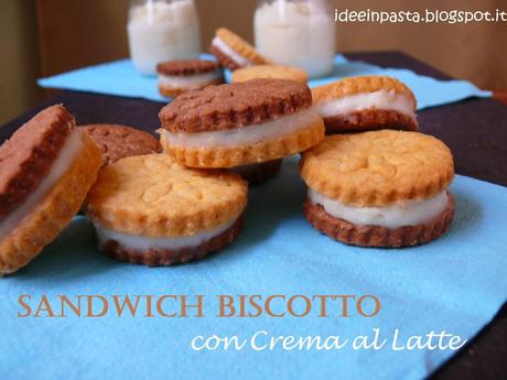 Sandwich Biscotto con Crema al Latte