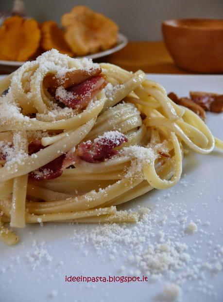 Linguine con Finferli e Spalla Cotta