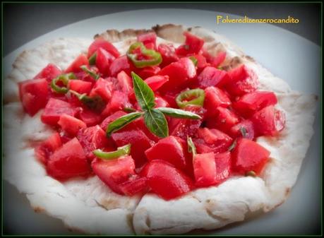 Piadina all'olio extravergine d'oliva con esubero di lievito madre