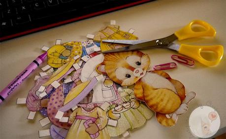 Little kitten Paper Doll Free Download