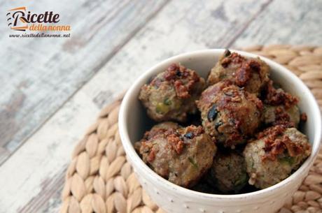 ricette polpette funghi zucchine