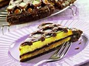 Torta sfoglia cacao crema pasticcera.